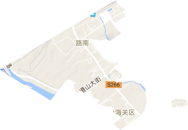 路南街道地形地图