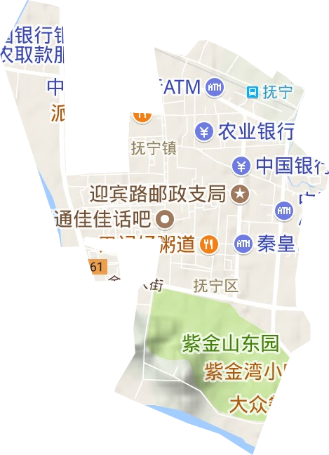 骊城街道地形地图
