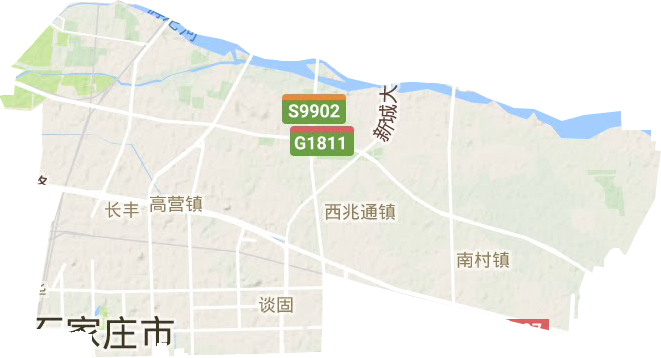 长安区地形地图