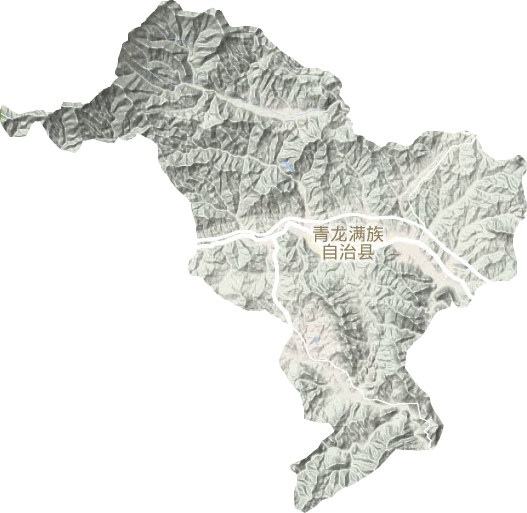青龙镇地形地图