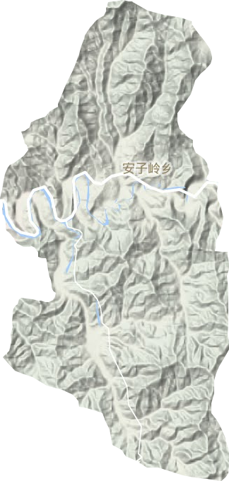 安子岭乡地形地图