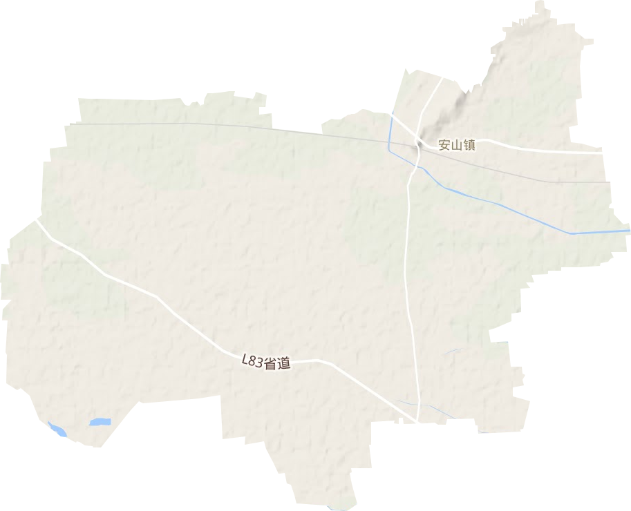 安山镇地形地图