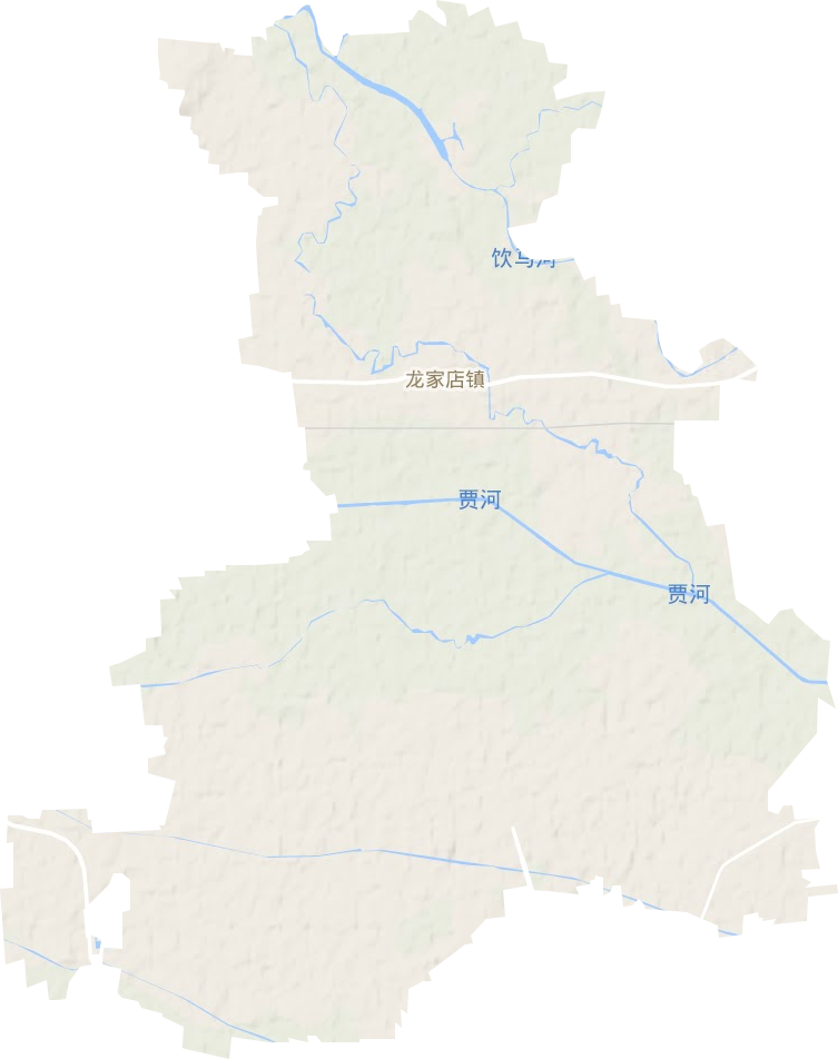 龙家店镇地形地图