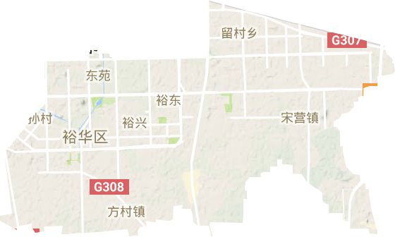 裕华区地形地图