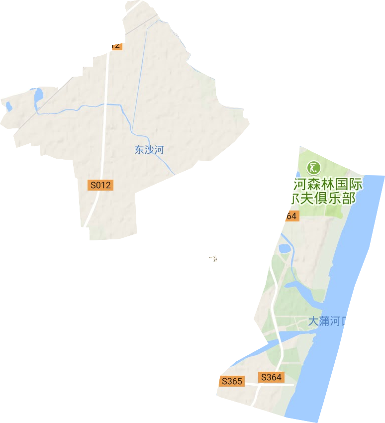 大蒲河镇地形地图