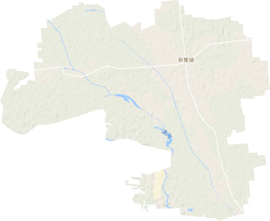 新集镇地形地图