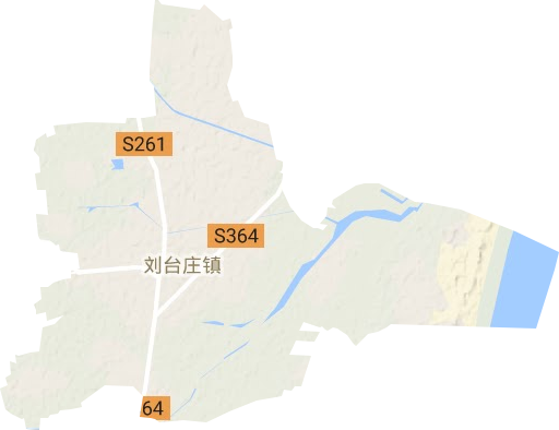 刘台庄镇地形地图