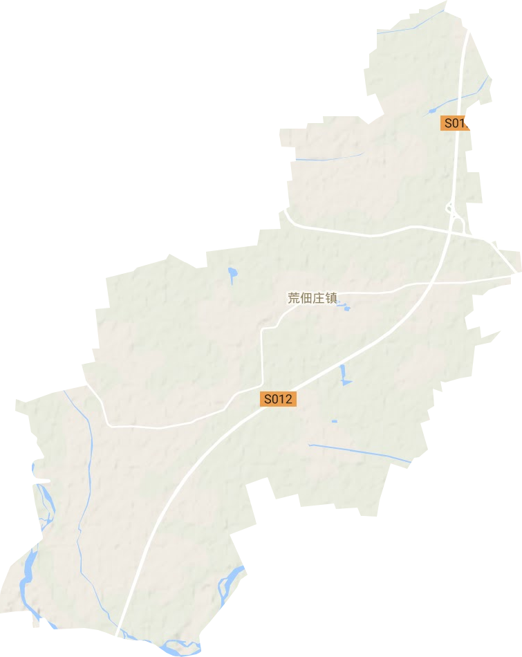 荒佃庄镇地形地图
