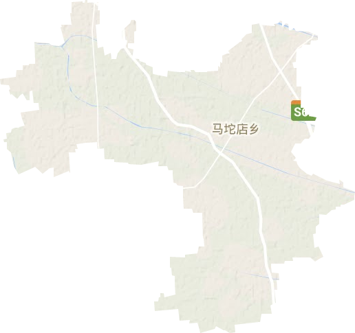马坨店乡地形地图