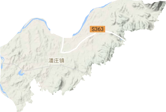 潘庄镇地形地图