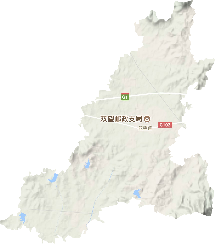 双望镇地形地图