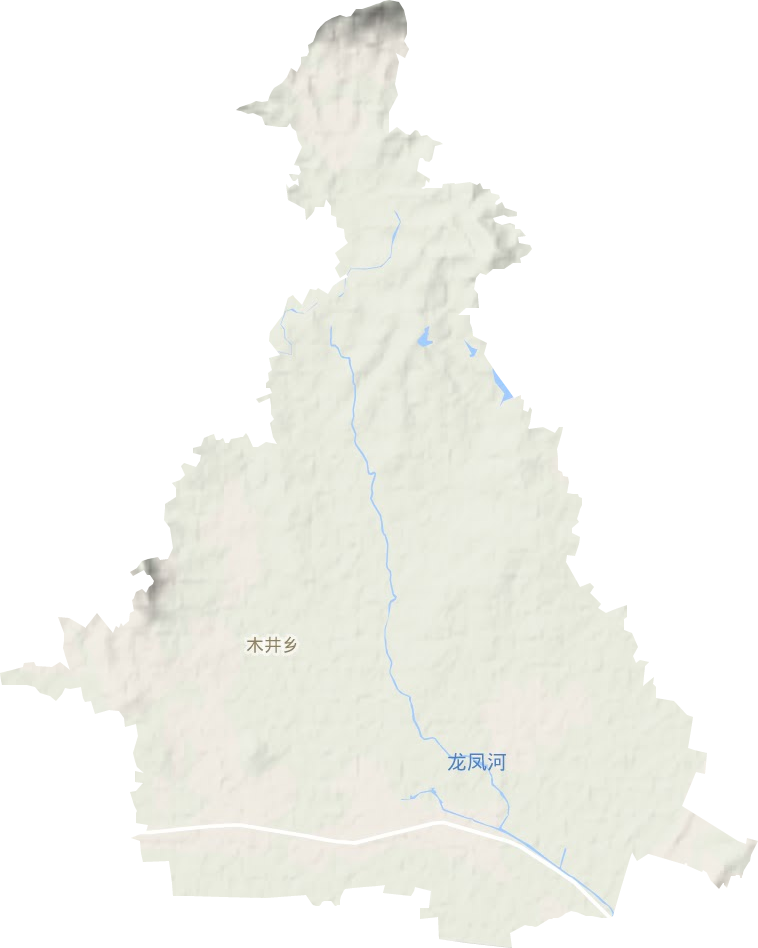 木井镇地形地图