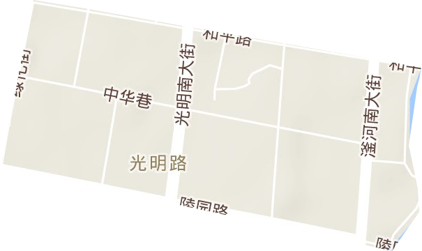 光明路街道地形地图