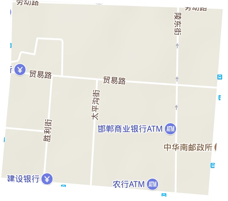 贸东街道地形地图