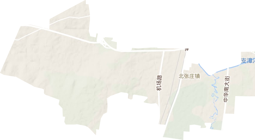 北张庄镇地形地图