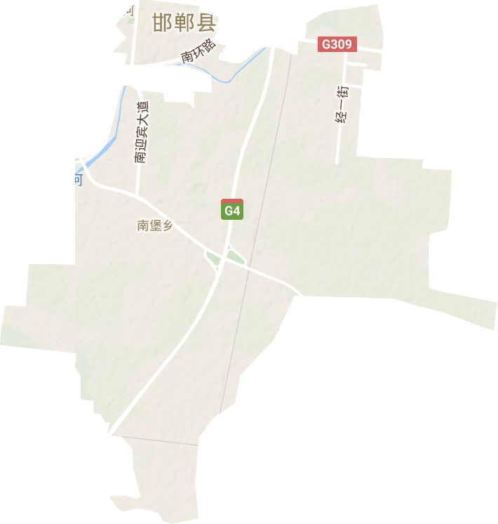 南堡乡地形地图
