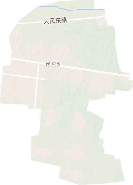 代召乡地形地图