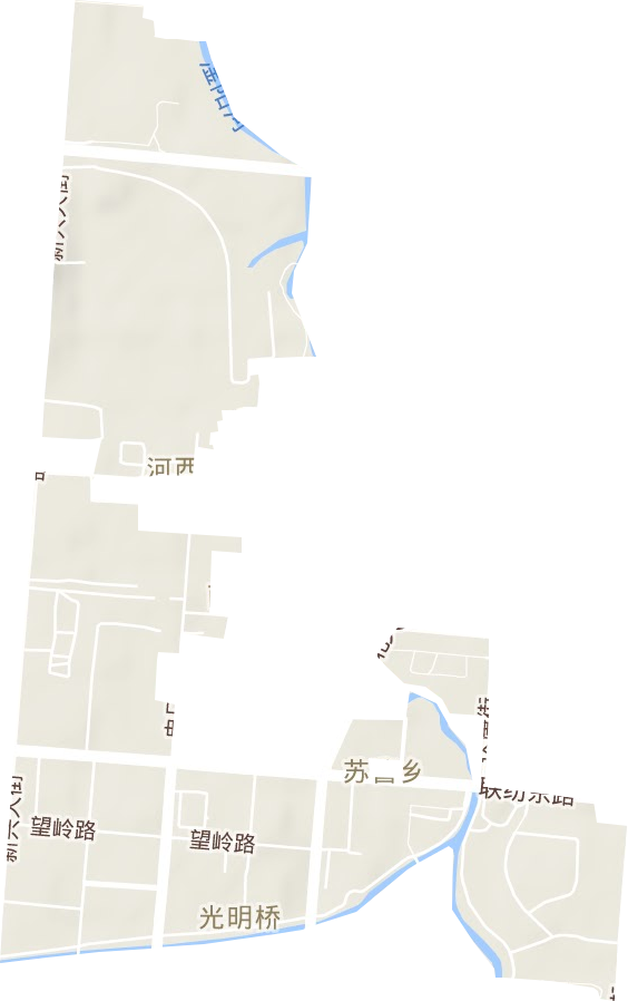 光明桥街道地形地图