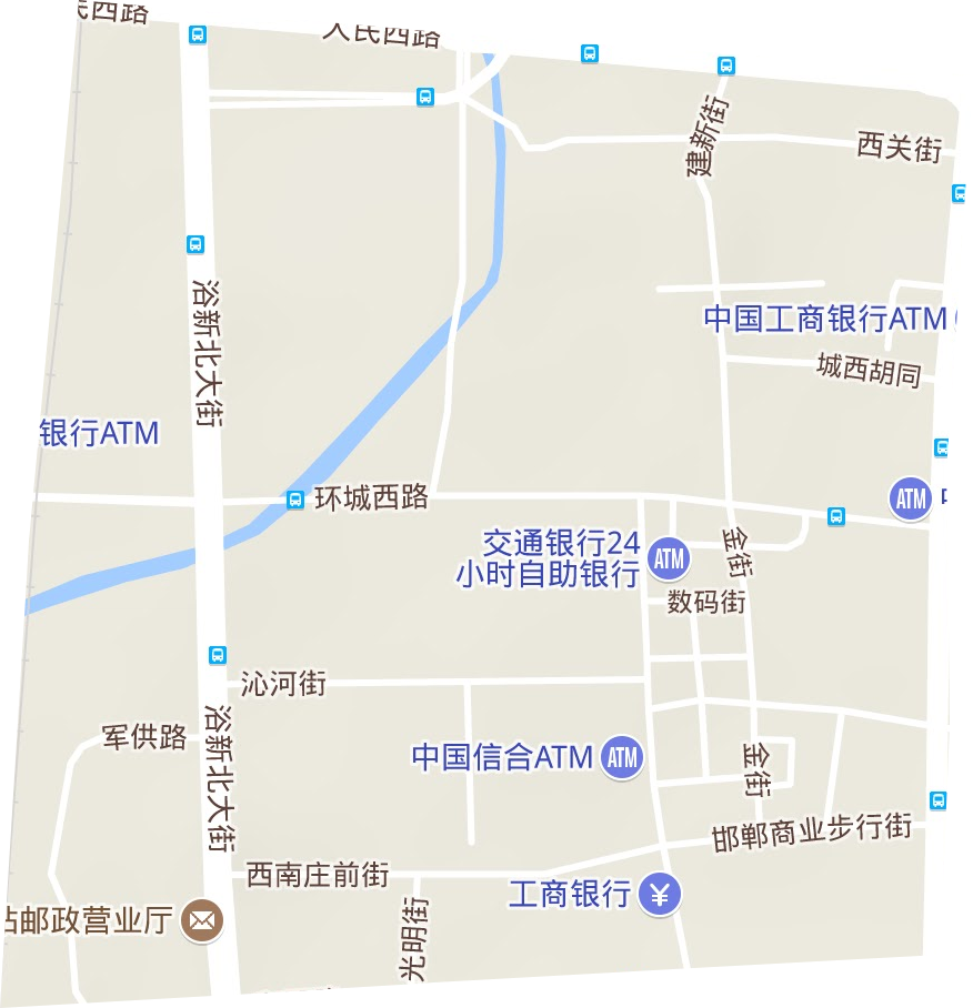和平街道地形地图