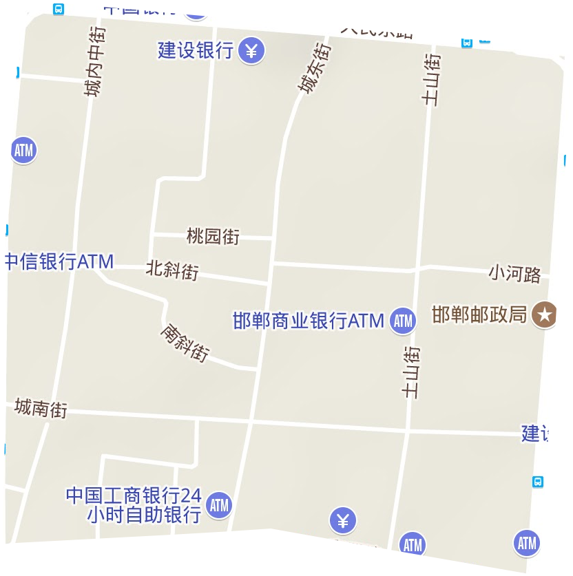 中华街道地形地图