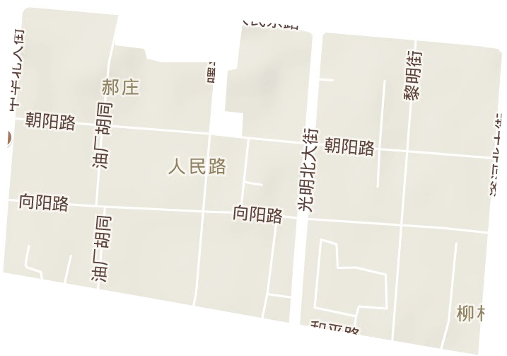 人民路街道地形地图