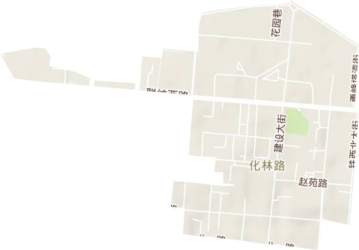 化林路街道地形地图