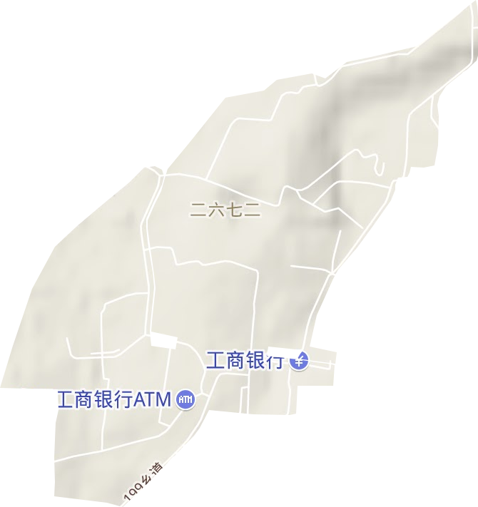 二六七二街道地形地图
