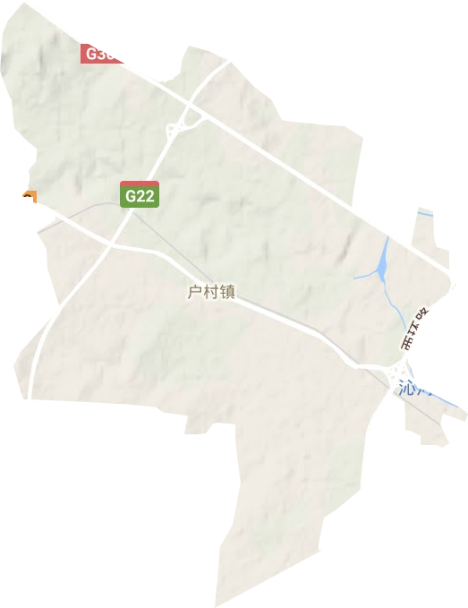户村镇地形地图