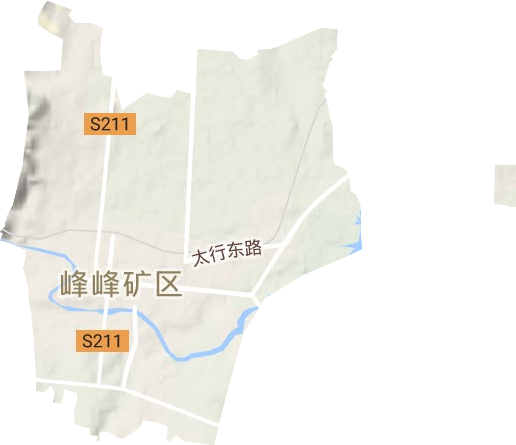 临水镇地形地图