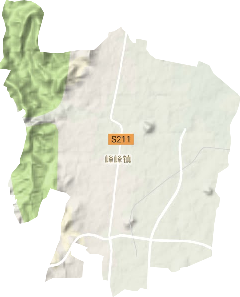 峰峰镇地形地图