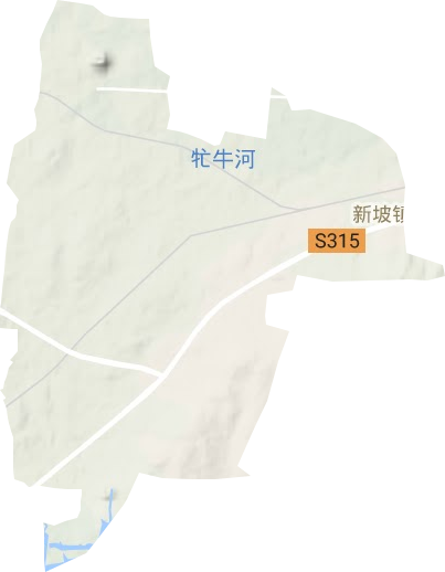 新坡镇地形地图