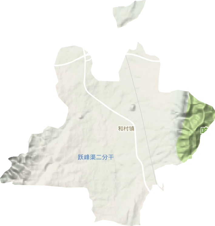 和村镇地形地图