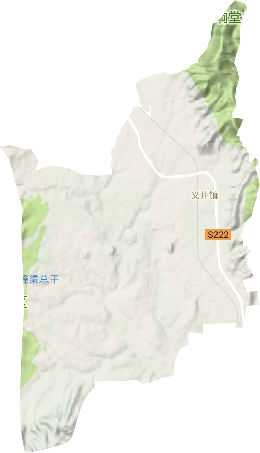 义井镇地形地图