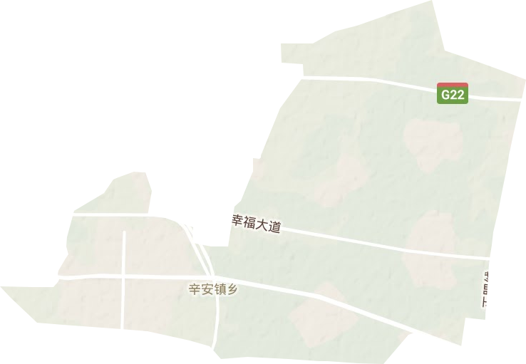 辛安镇地形地图