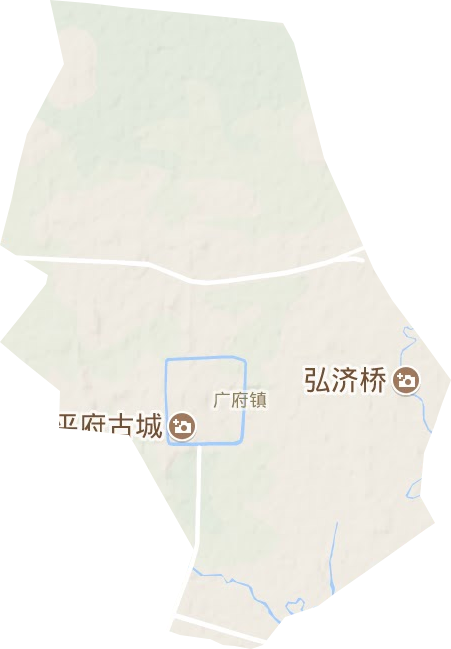 广府镇地形地图