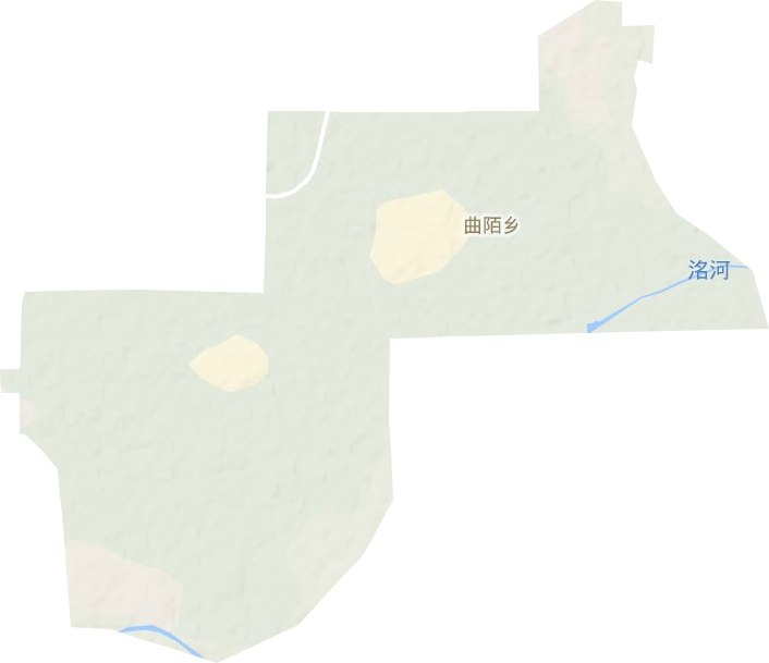 曲陌乡地形地图