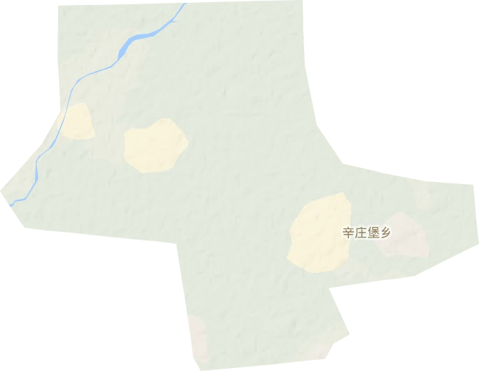 辛庄堡乡地形地图