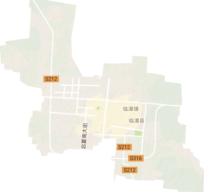 临漳镇地形地图