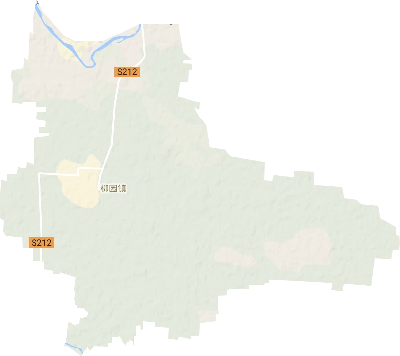 柳园镇地形地图