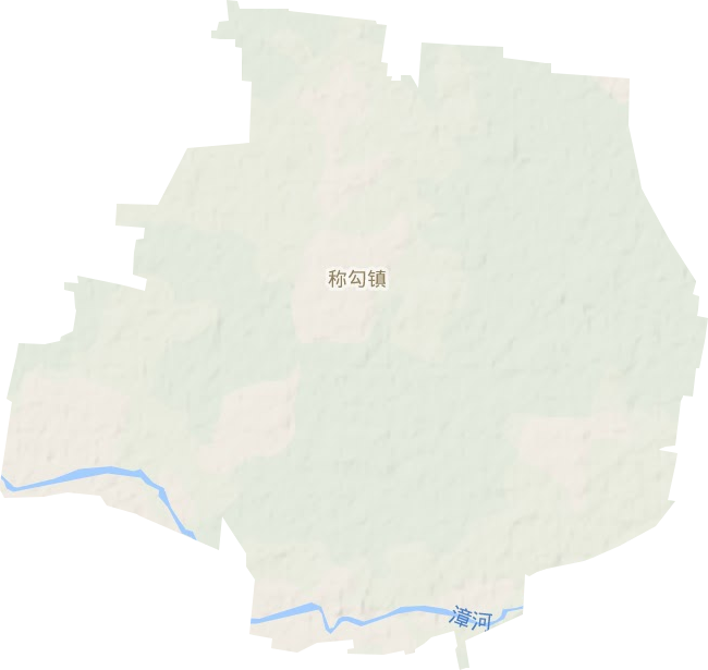 称勾集镇地形地图