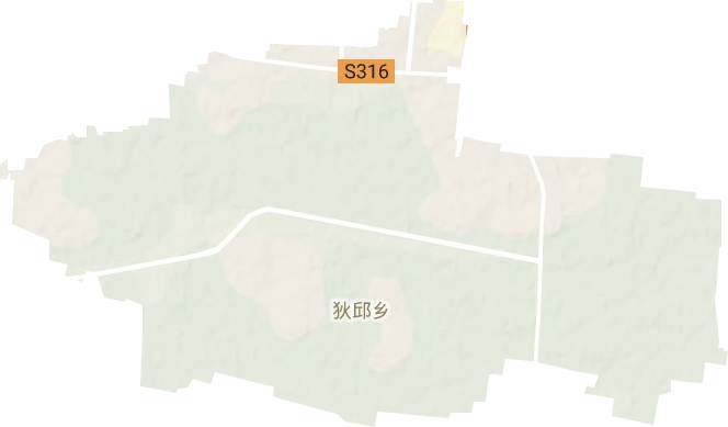 狄邱乡地形地图