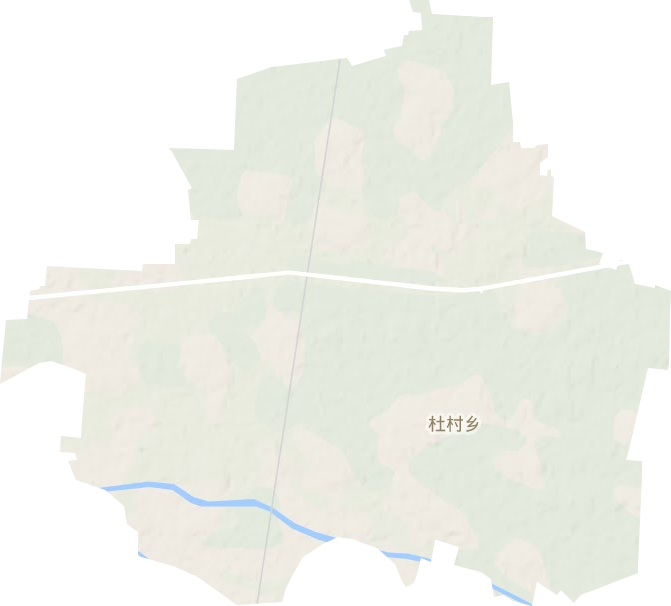 杜村集乡地形地图