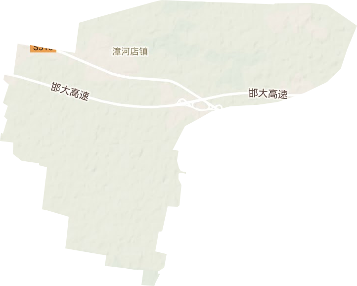 漳河店镇地形地图