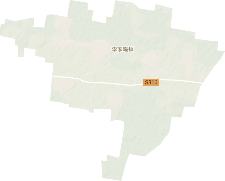 李家疃镇地形地图