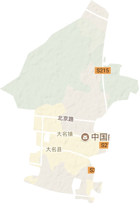 大名镇地形地图