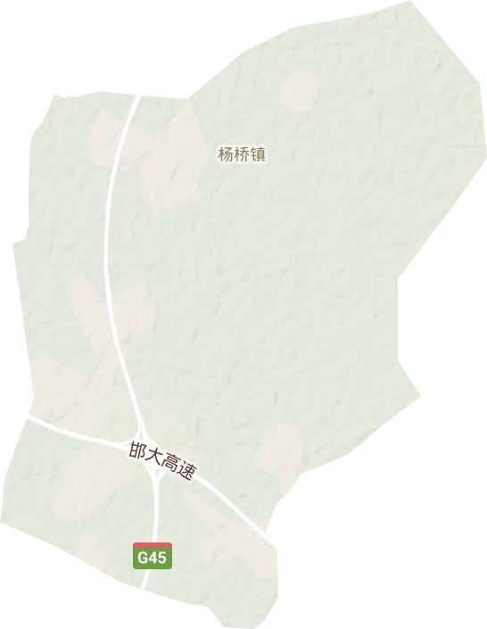 杨桥镇地形地图