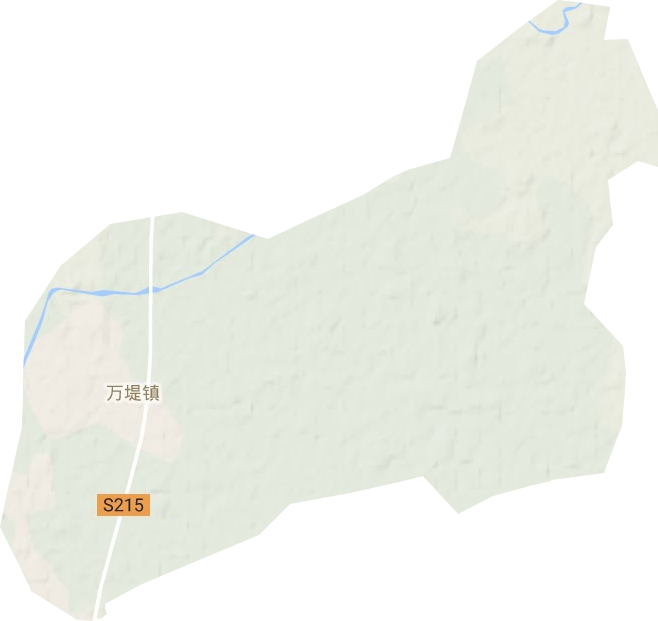 万堤镇地形地图