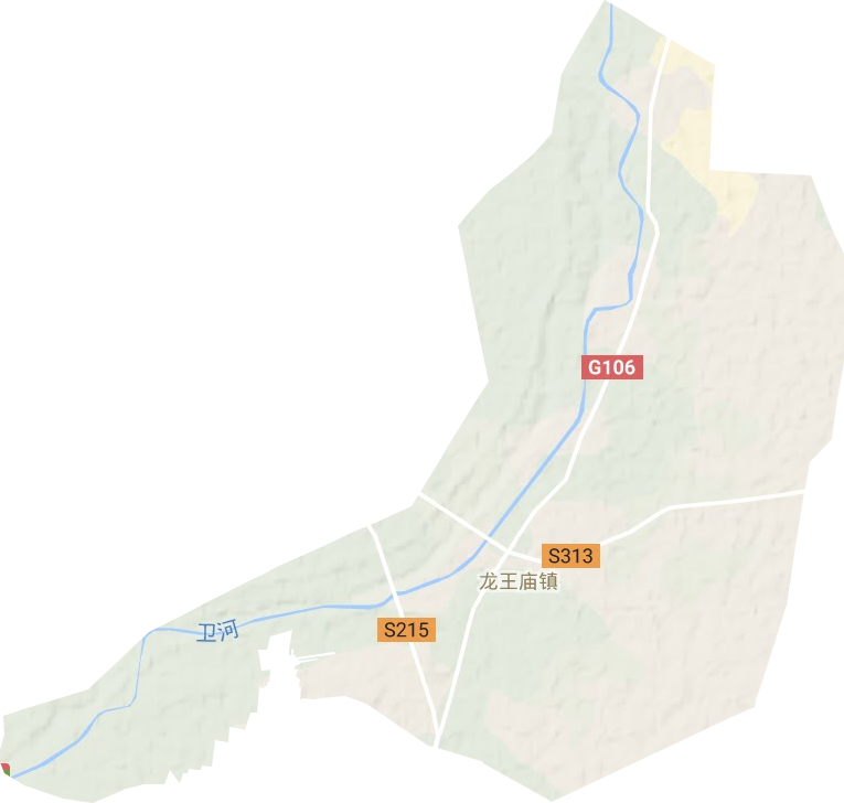 龙王庙镇地形地图