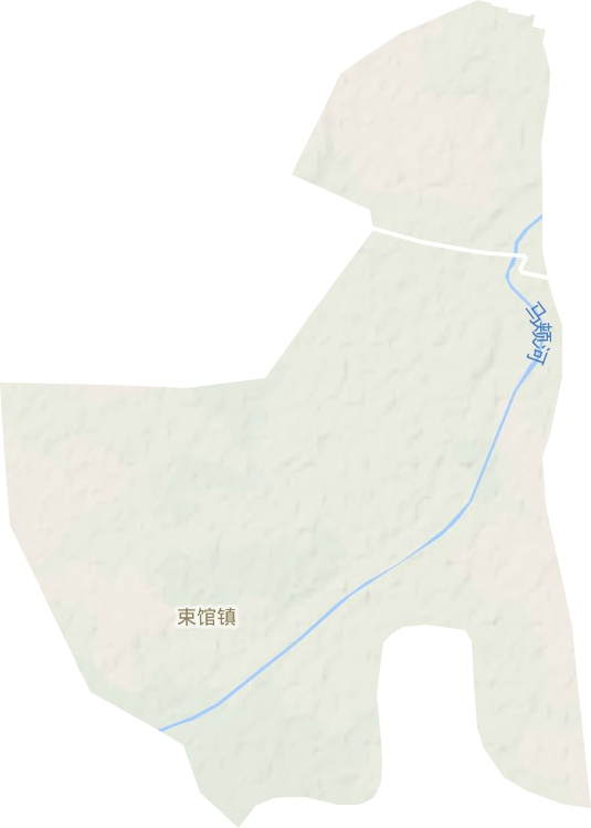 束馆镇地形地图