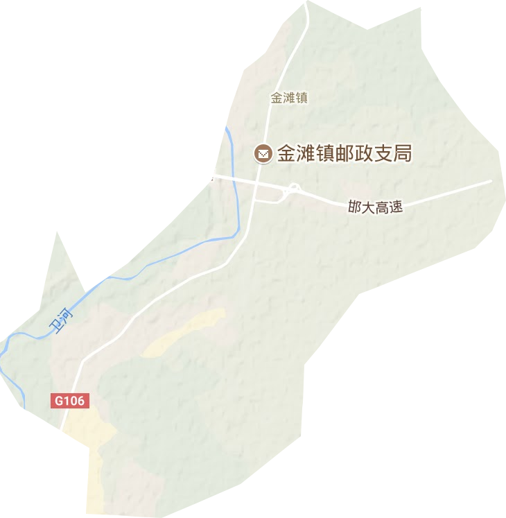 金滩镇地形地图